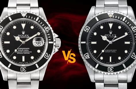 rolex submariner ceramic date vs no date|2023 submariner 41mm no date.